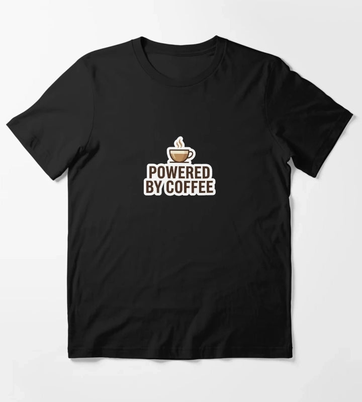 Powered by Coffee Cute Coffee Lover Sticker T-Shirt