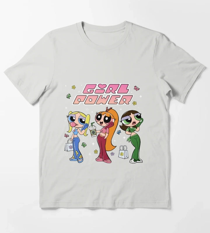 Powerpuff Girl Teens girl power T-Shirt Light Grey