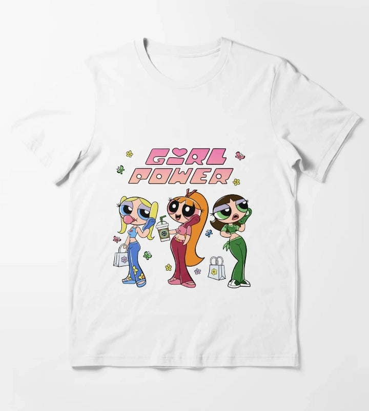 Powerpuff Girl Teens girl power T-Shirt White