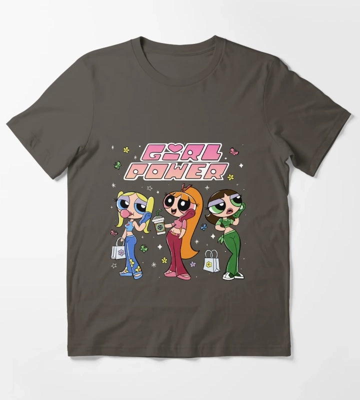 Powerpuff Girl Teens girl power T-Shirt Dark Grey