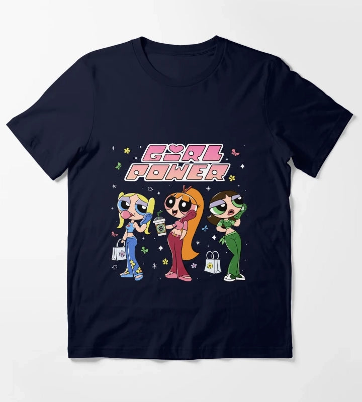 Powerpuff Girl Teens girl power T-Shirt Navy
