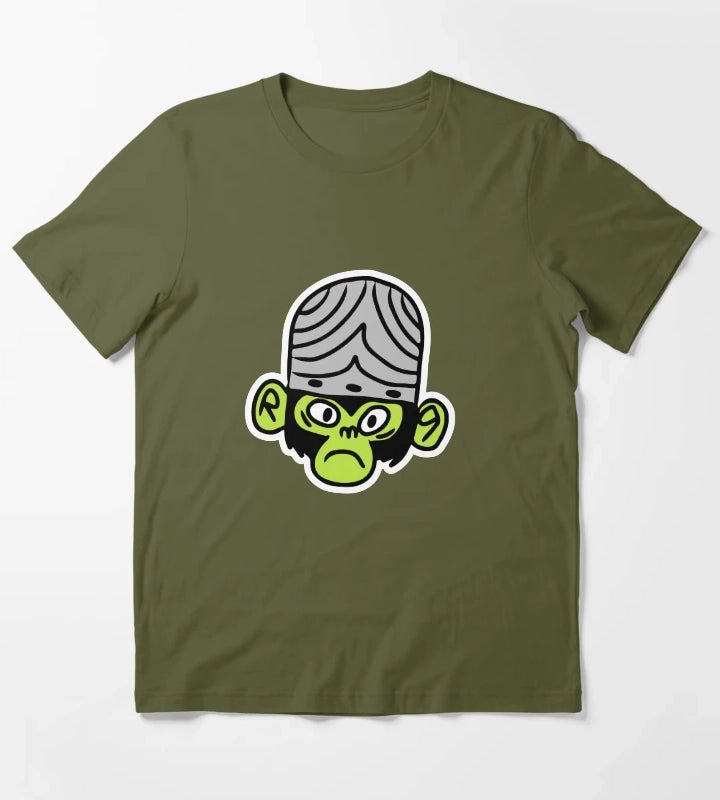 Powerpuff Girls Mojo Jojo T-Shirt Olive Green