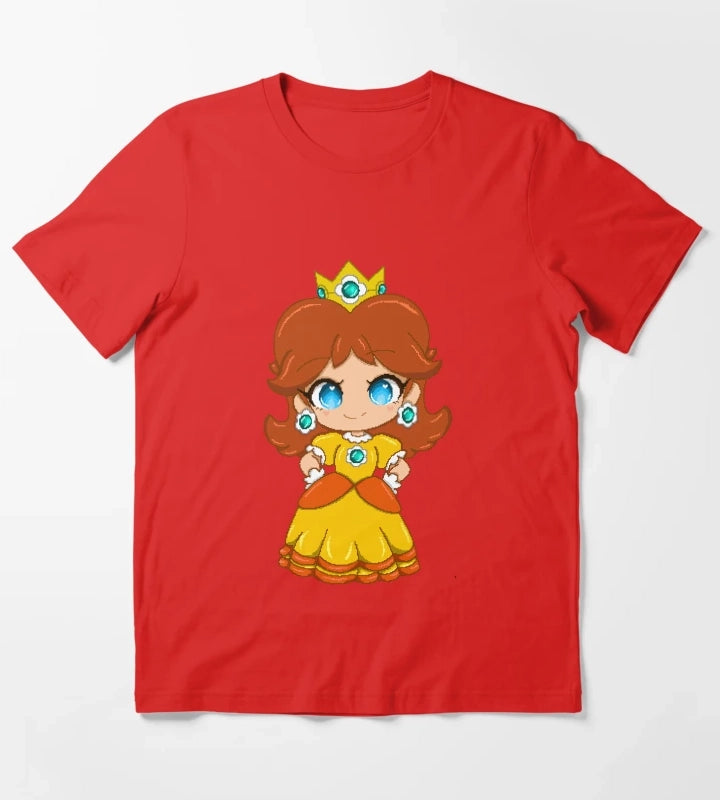 Princess Daisy chibi pixelart T-Shirt Red