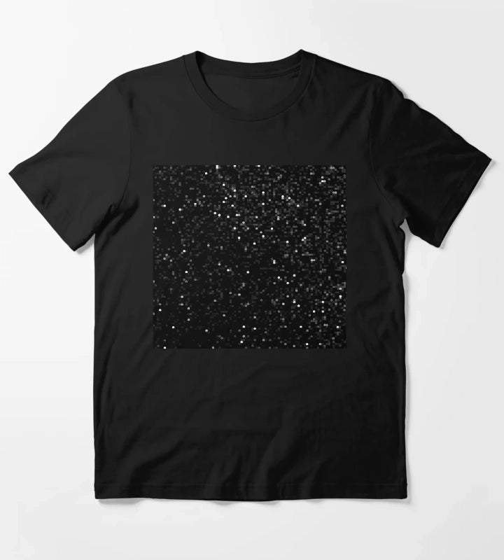 Printed image of black sequins T-Shirt