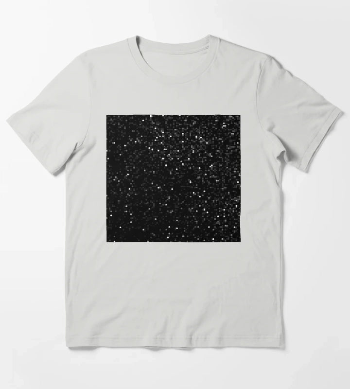 Printed image of black sequins T-Shirt Light Grey