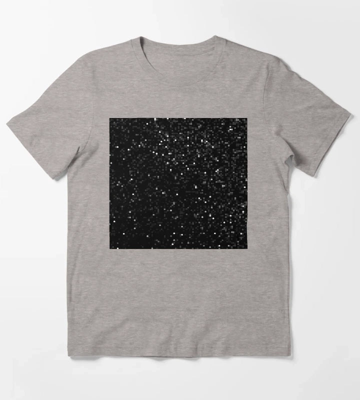 Printed image of black sequins T-Shirt Heather Grey