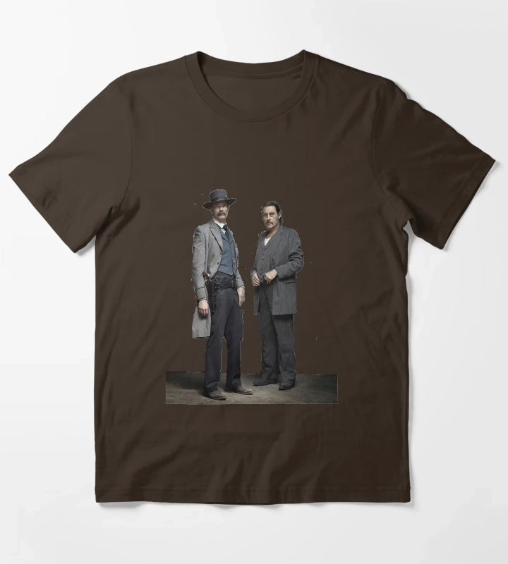 Proud l Seth Bullock And Al Swearengen Christmas T-Shirt Brown