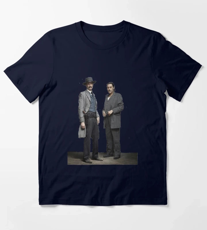 Proud l Seth Bullock And Al Swearengen Christmas T-Shirt Navy