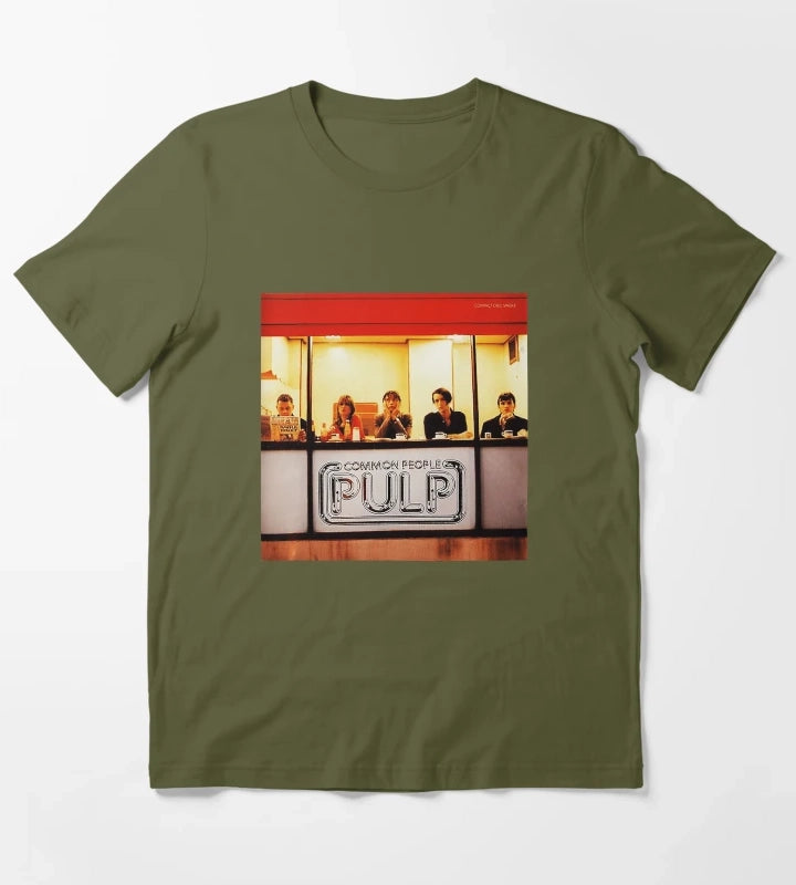 Pulp Band T-Shirt Olive Green