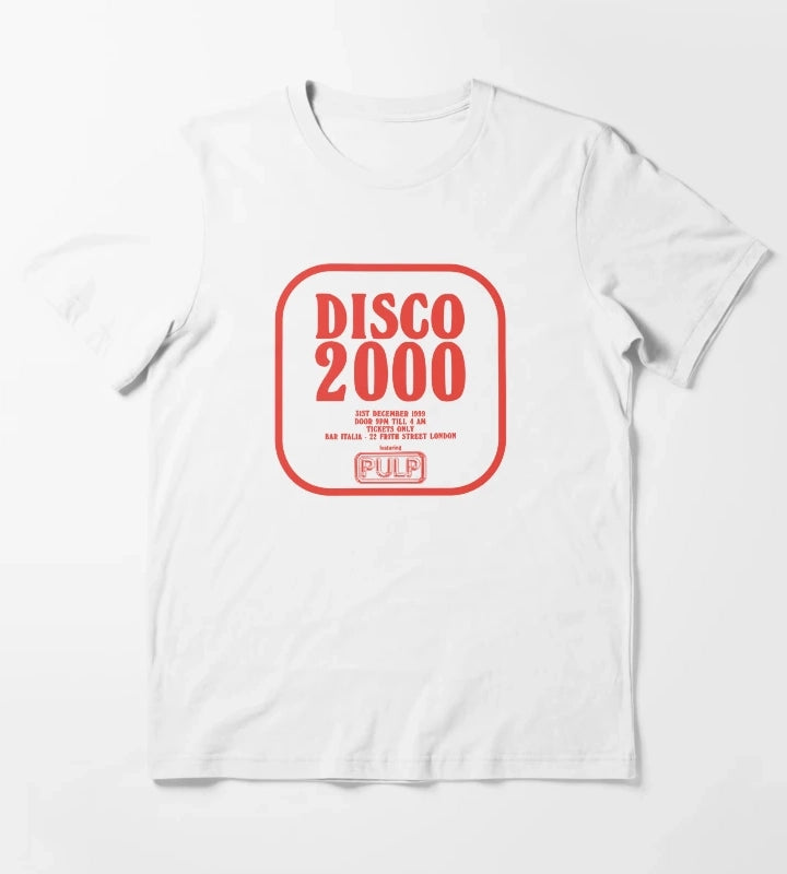 Pulp Disco 2000 Red T-Shirt White