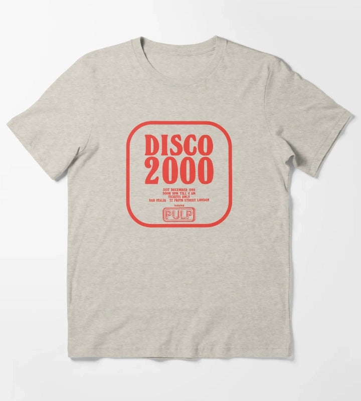 Pulp Disco 2000 Red T-Shirt Cream