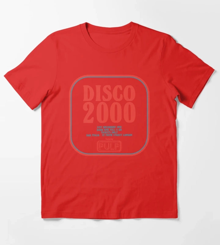 Pulp Disco 2000 Red and Blue T-Shirt Red