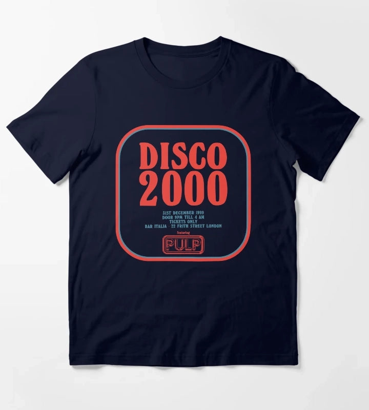 Pulp Disco 2000 Red and Blue T-Shirt Navy