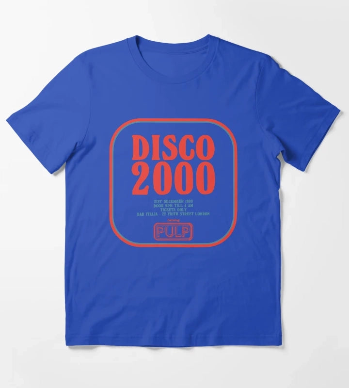 Pulp Disco 2000 Red and Blue T-Shirt Blue
