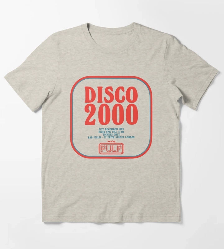 Pulp Disco 2000 Red and Blue T-Shirt Cream