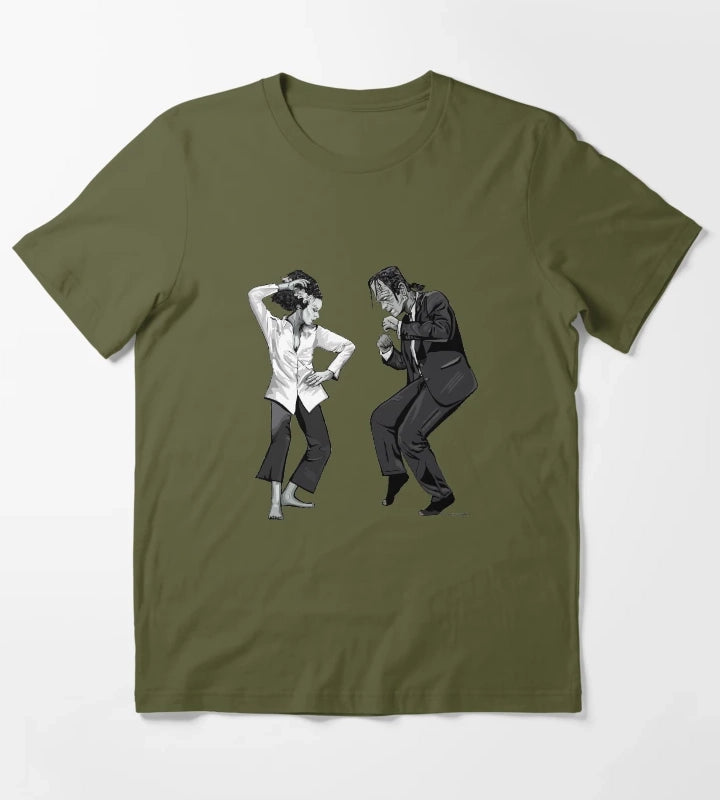 Pulp Frankenstein T-Shirt Olive Green