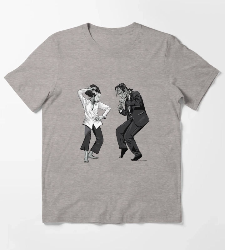 Pulp Frankenstein T-Shirt Heather Grey