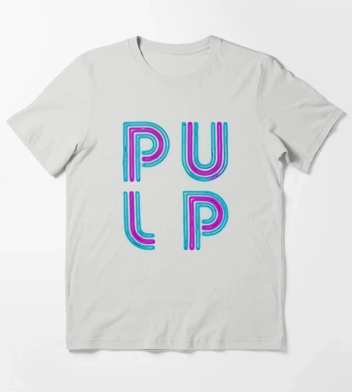 Pulp Neon Logo T-Shirt Light Grey
