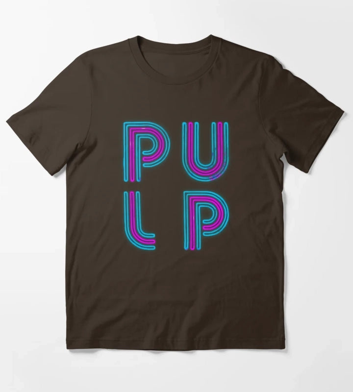 Pulp Neon Logo T-Shirt Brown