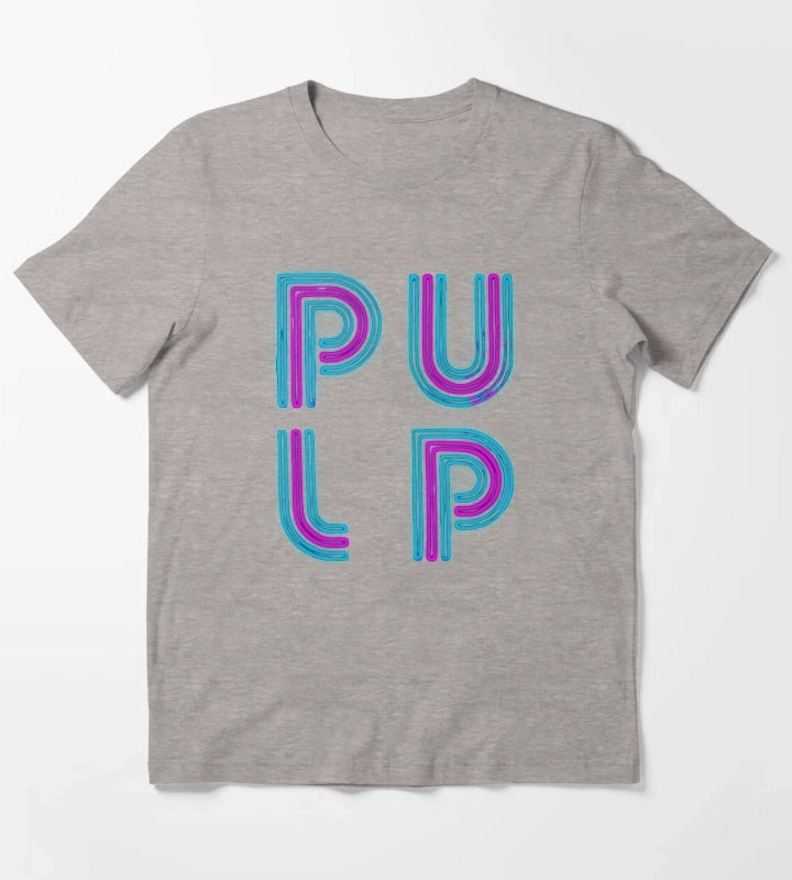 Pulp Neon Logo T-Shirt Heather Grey