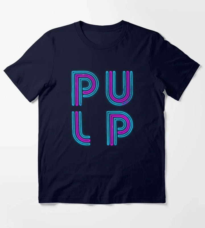 Pulp Neon Logo T-Shirt Navy