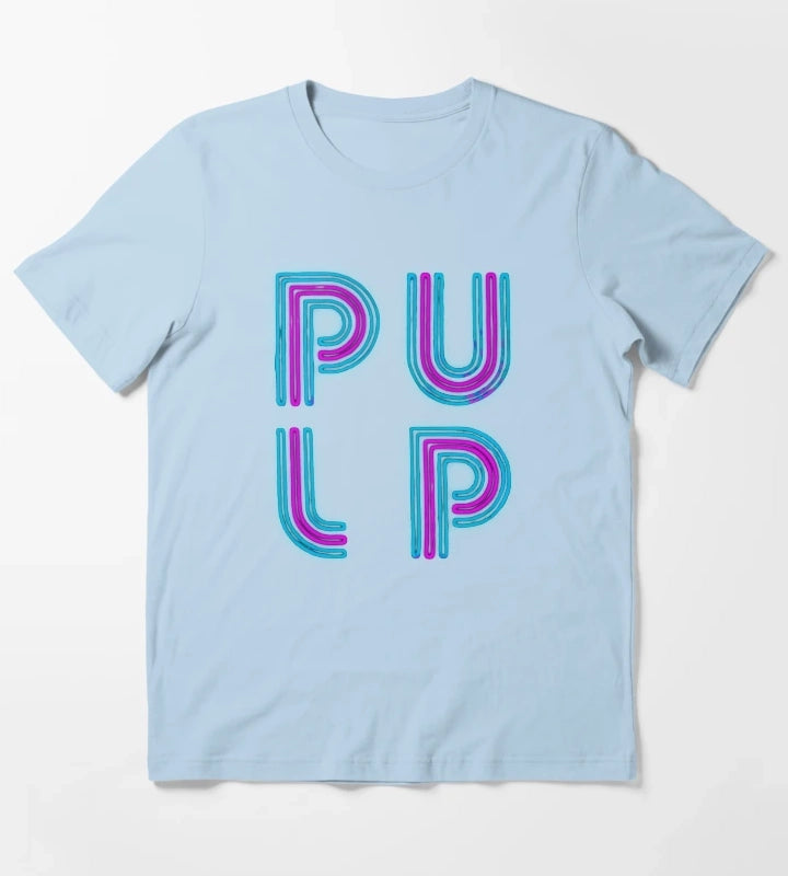 Pulp Neon Logo T-Shirt Sky Blue