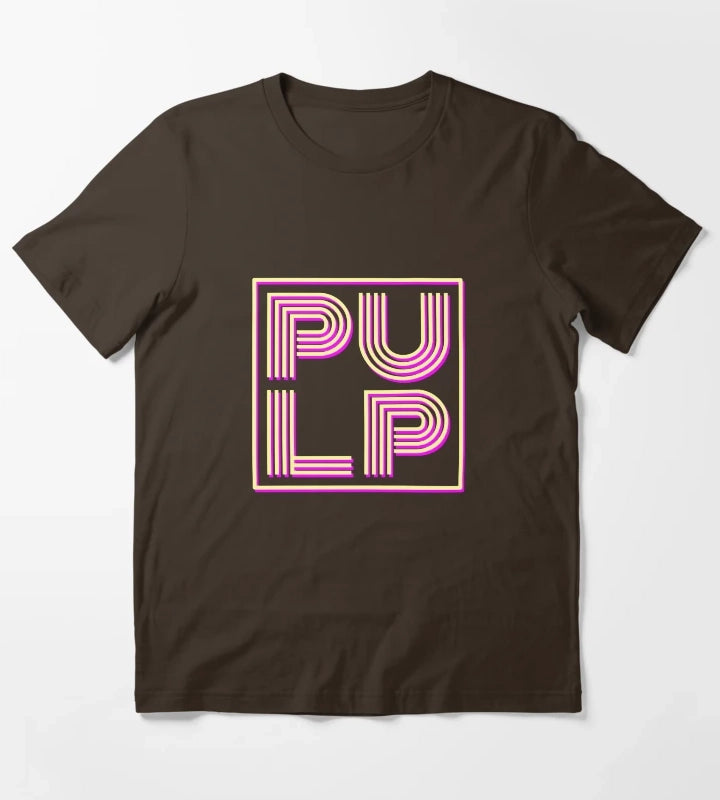 Pulp band logo T-Shirt Brown
