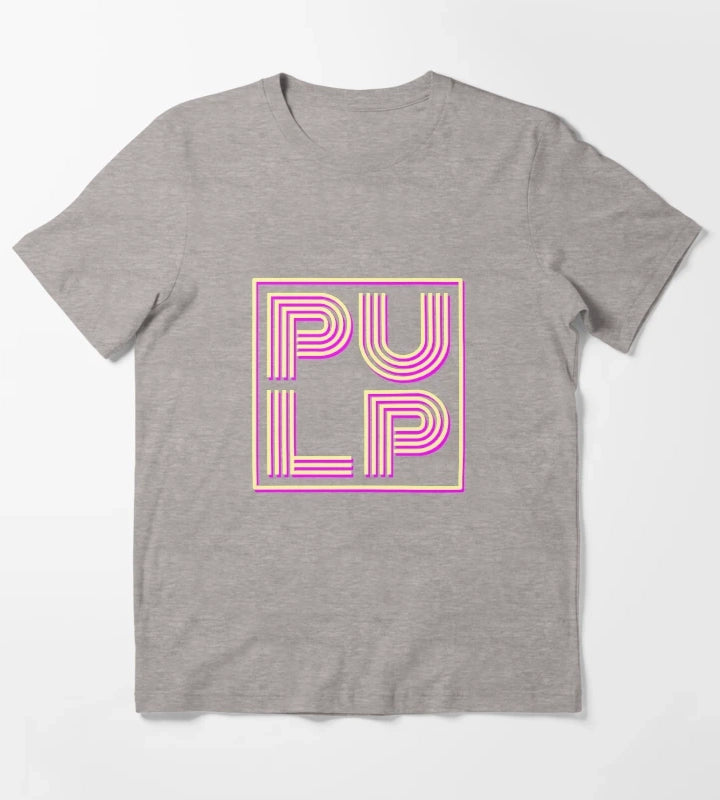 Pulp band logo T-Shirt Heather Grey