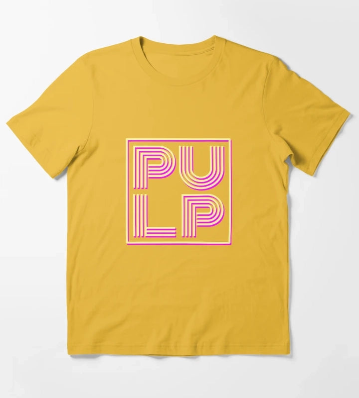 Pulp band logo T-Shirt Yellow