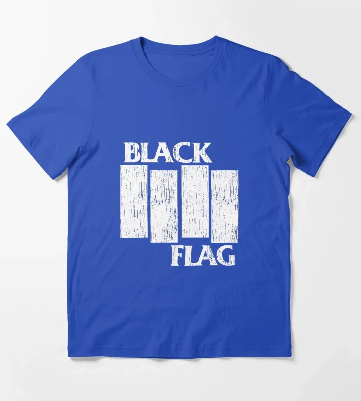 Punk Rock Retro T-Shirt Blue