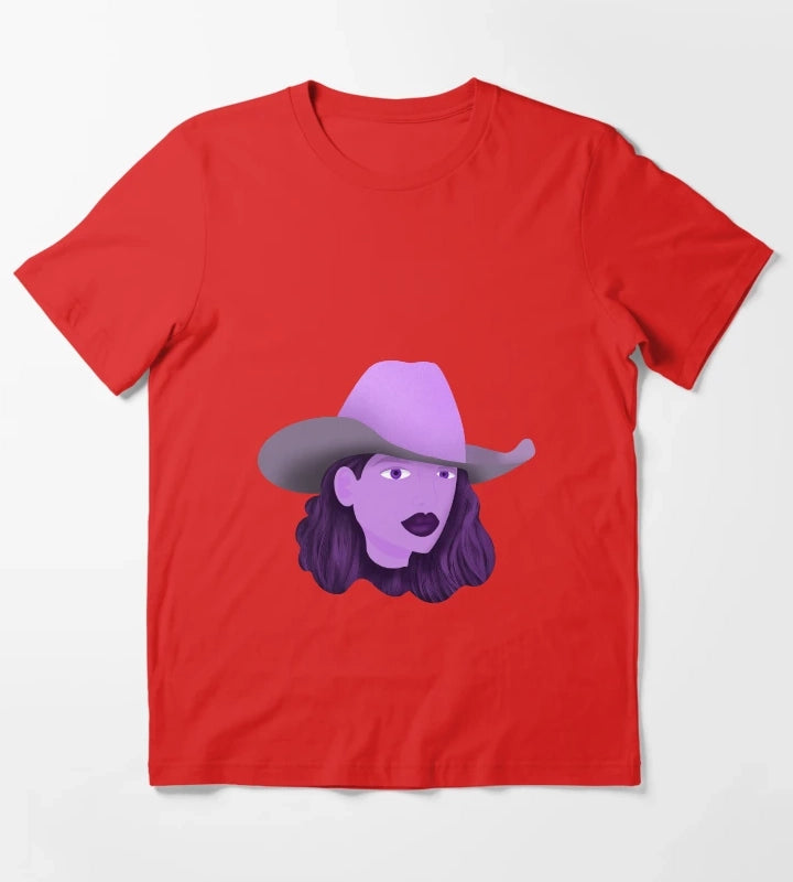 Purple Cowgirl T-Shirt Red