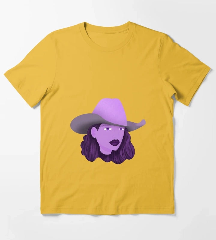 Purple Cowgirl T-Shirt Yellow