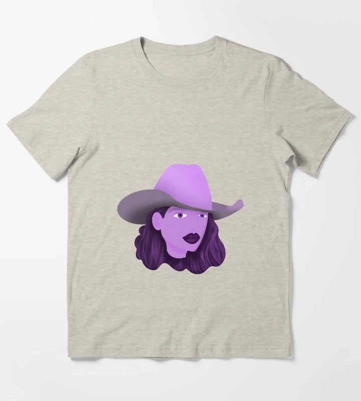 Purple Cowgirl T-Shirt Cream