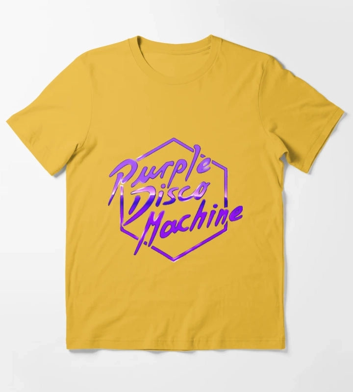 Purple Disco Machine Dj Germany T-Shirt Yellow
