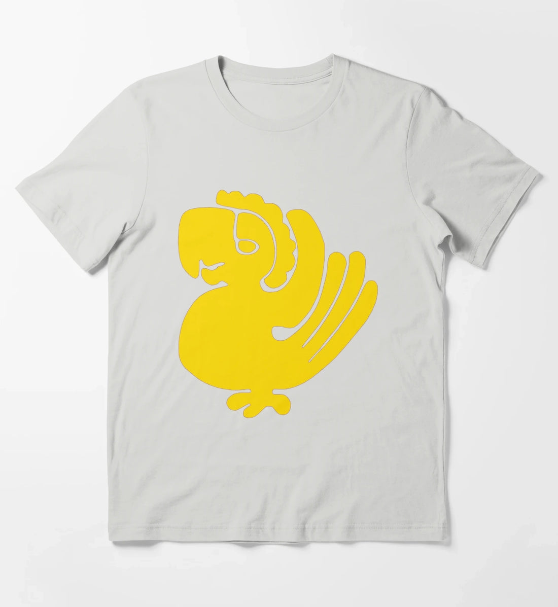 Purple Parrots T-Shirt Light Grey