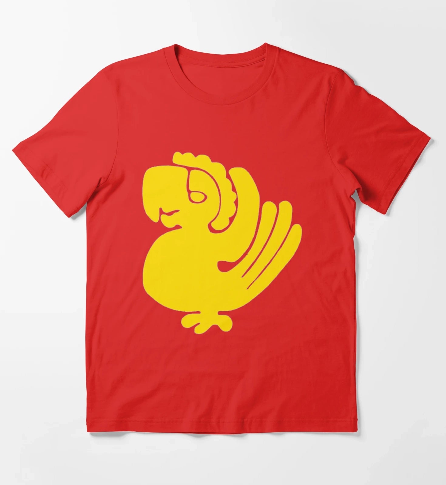 Purple Parrots T-Shirt Red