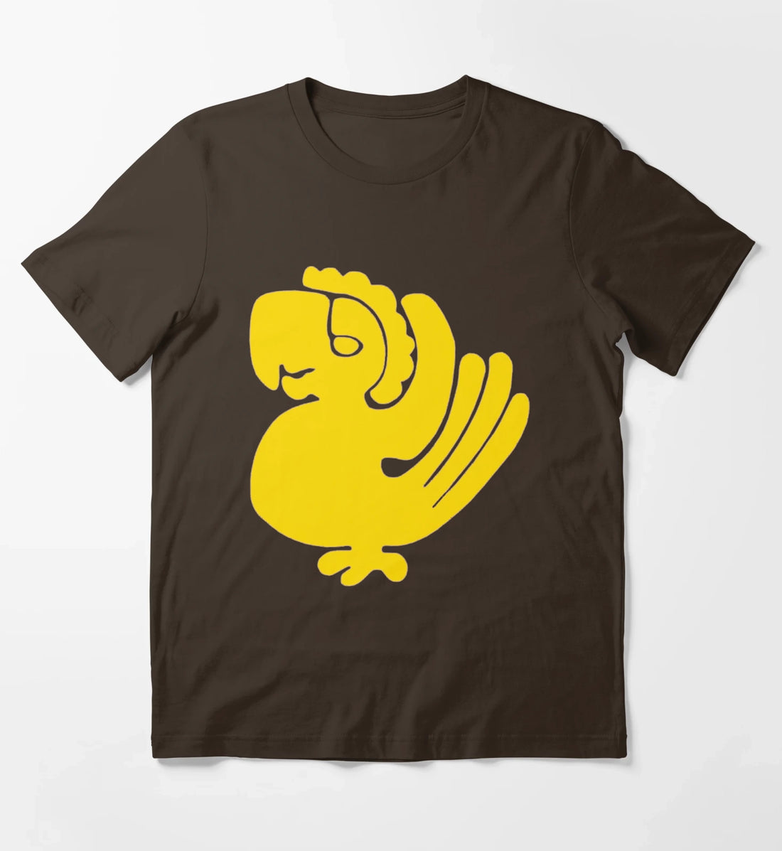Purple Parrots T-Shirt Brown