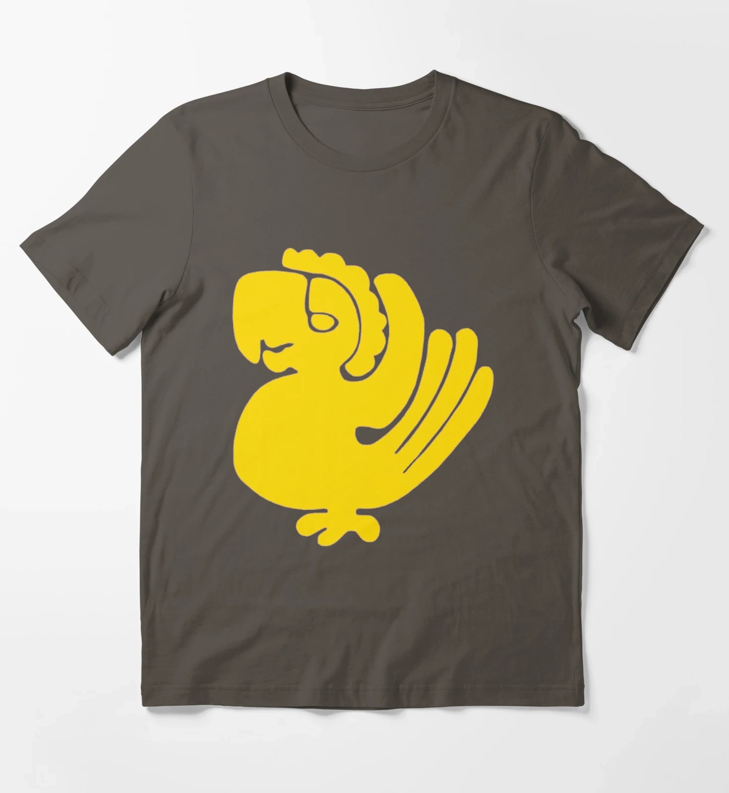 Purple Parrots T-Shirt Dark Grey