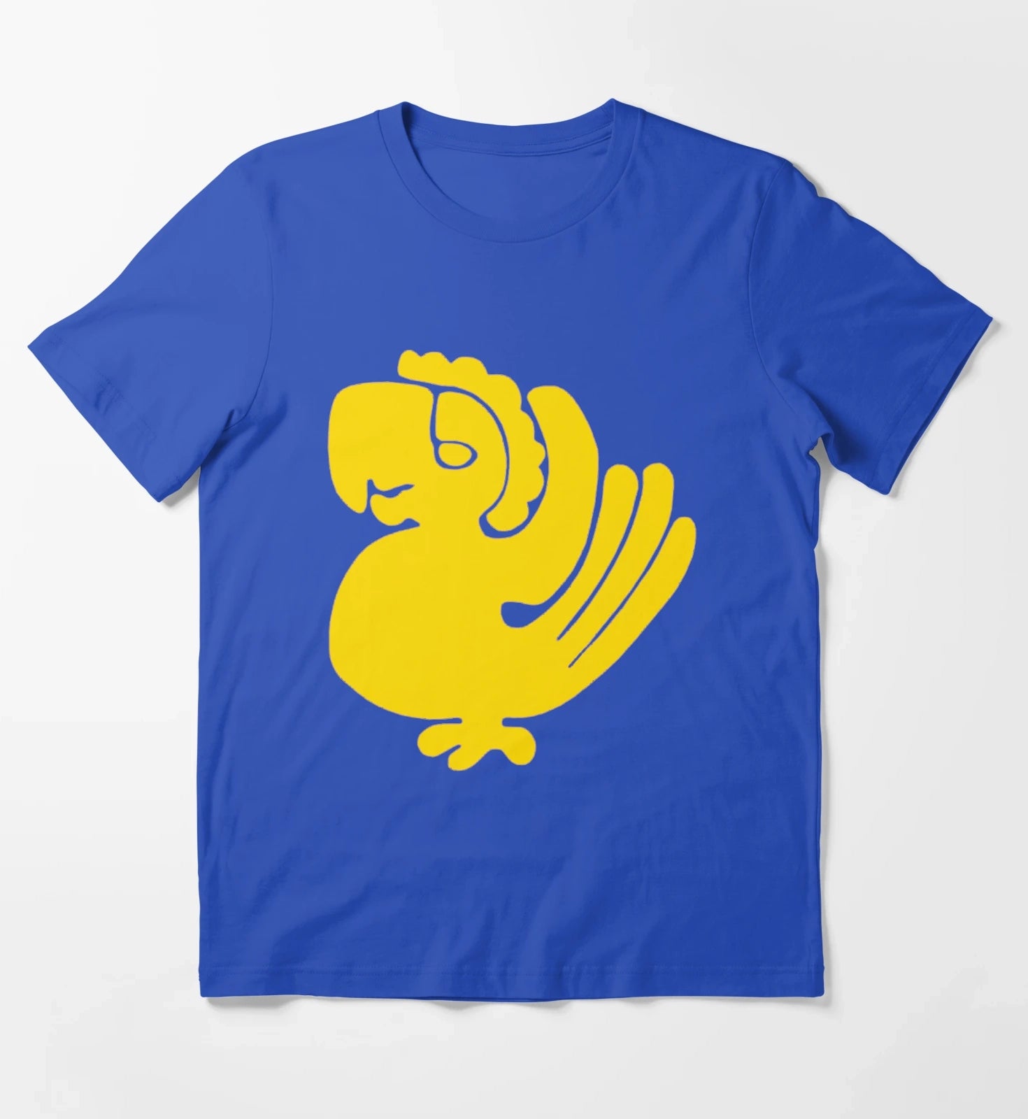 Purple Parrots T-Shirt Blue