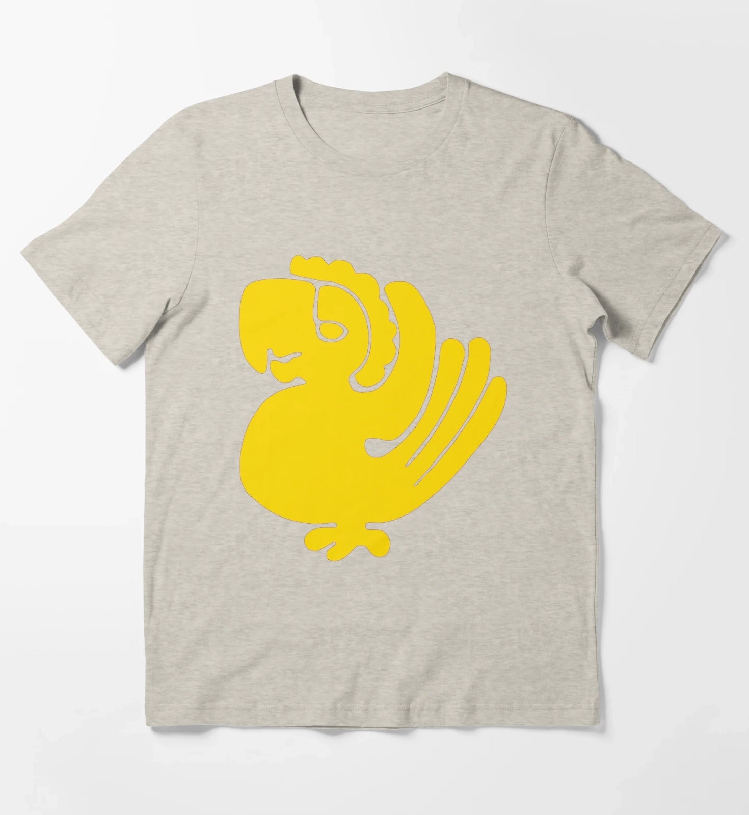 Purple Parrots T-Shirt Cream