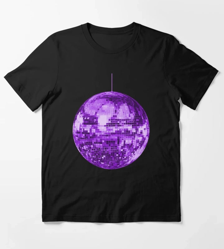 Purple Retro Disco Ball T-Shirt