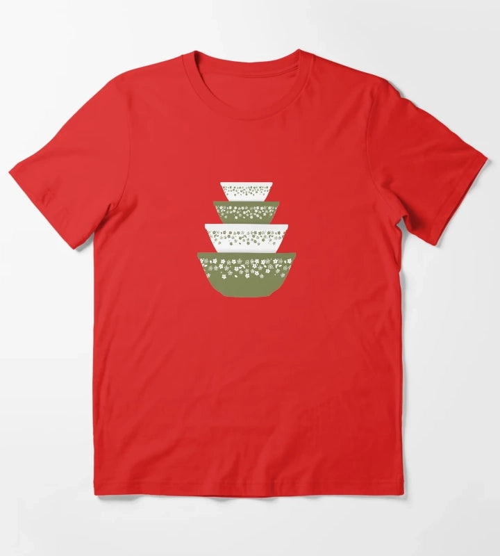 Pyrex Crazy Daisy T-Shirt Red