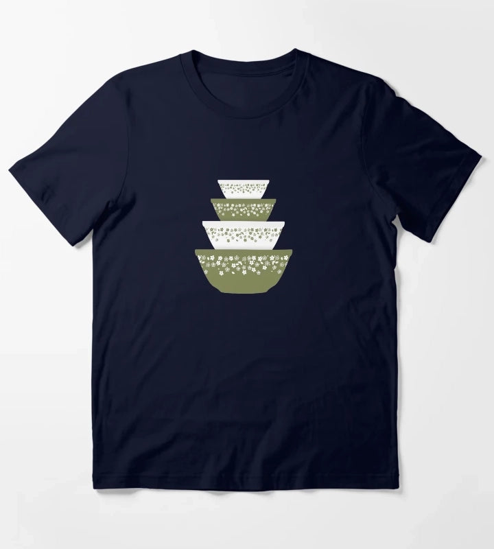 Pyrex Crazy Daisy T-Shirt Navy