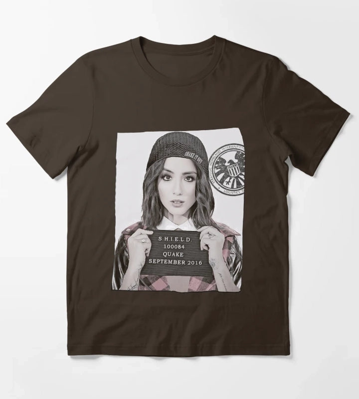 Quake Mug Shot T-Shirt Brown