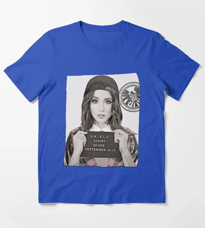Quake Mug Shot T-Shirt Blue