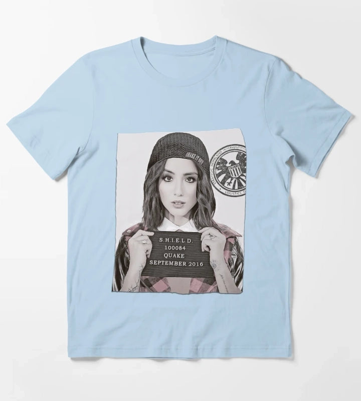 Quake Mug Shot T-Shirt Sky Blue