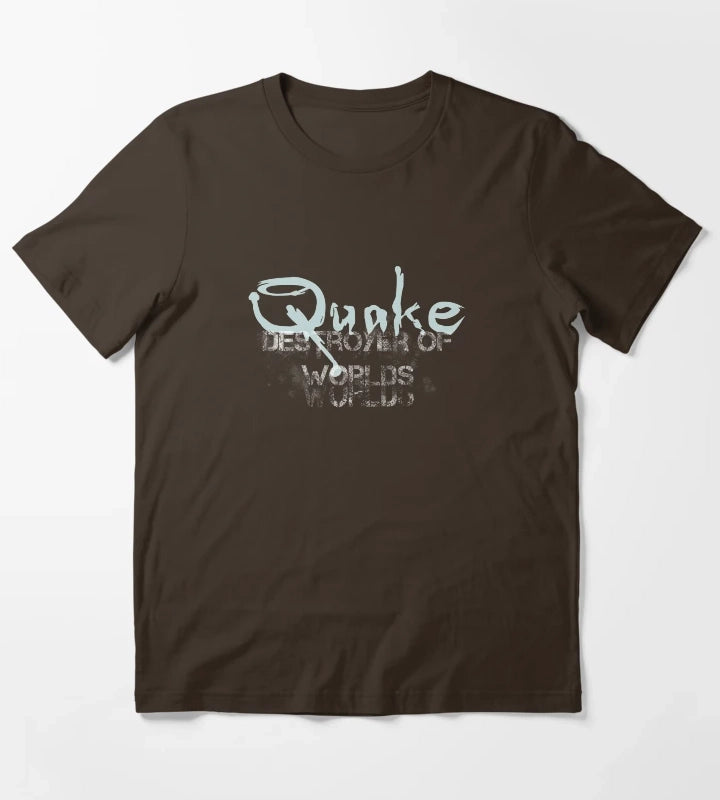 Quake destroyer of worlds white T-Shirt Brown