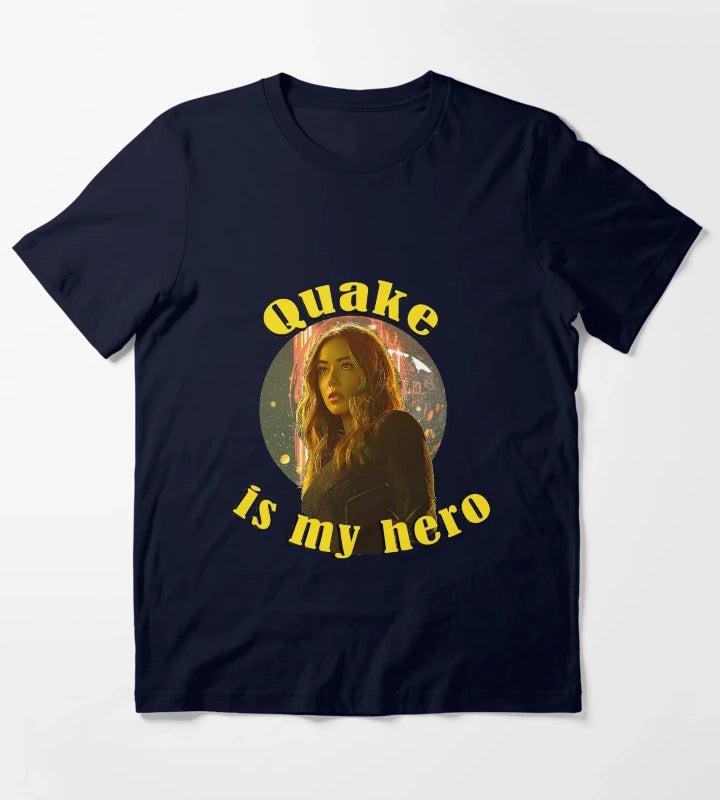 Quake is my hero T-Shirt Navy