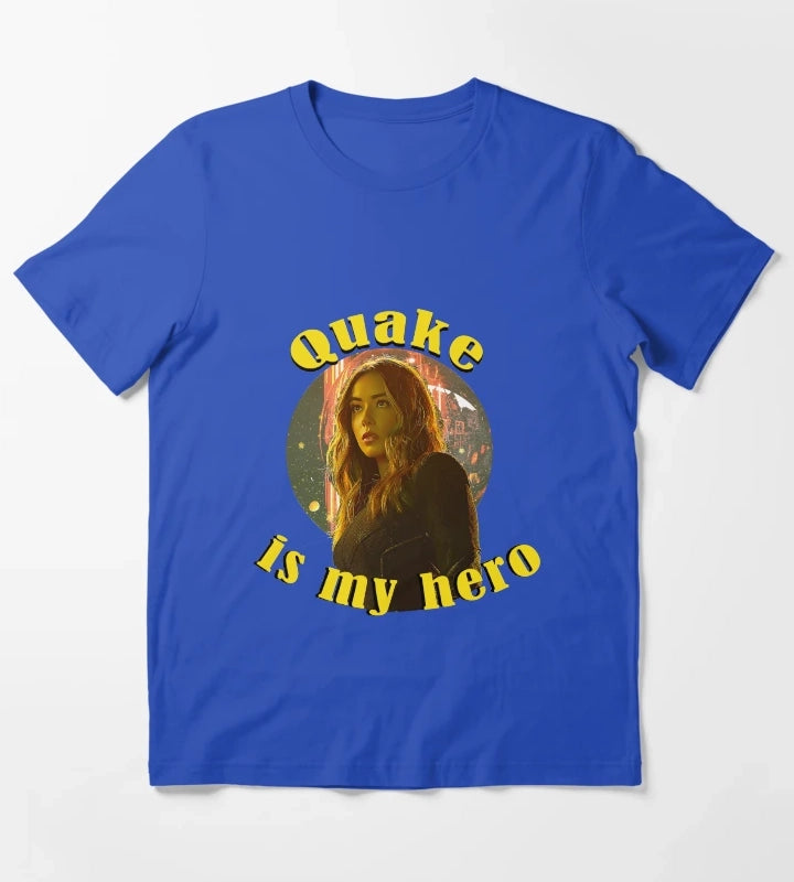 Quake is my hero T-Shirt Blue