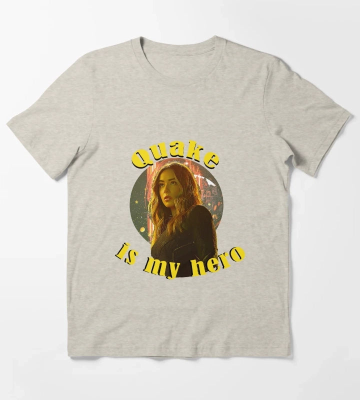 Quake is my hero T-Shirt Cream